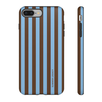 Mocha Stripe iPhone Case