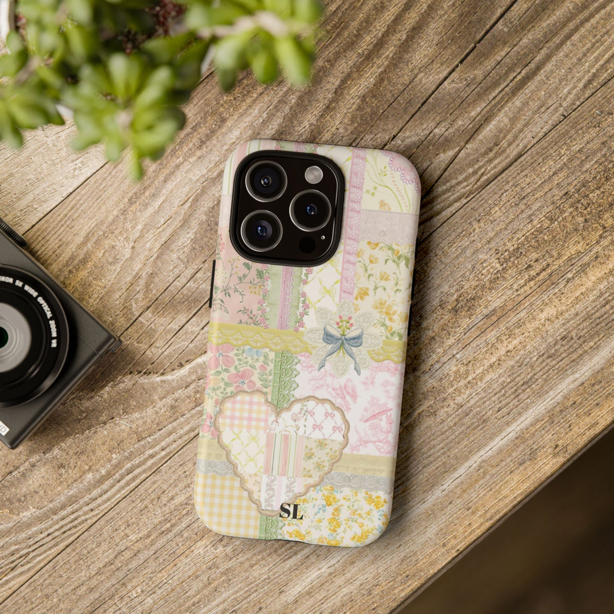 Garden Quilt Patchwork iPhone Case