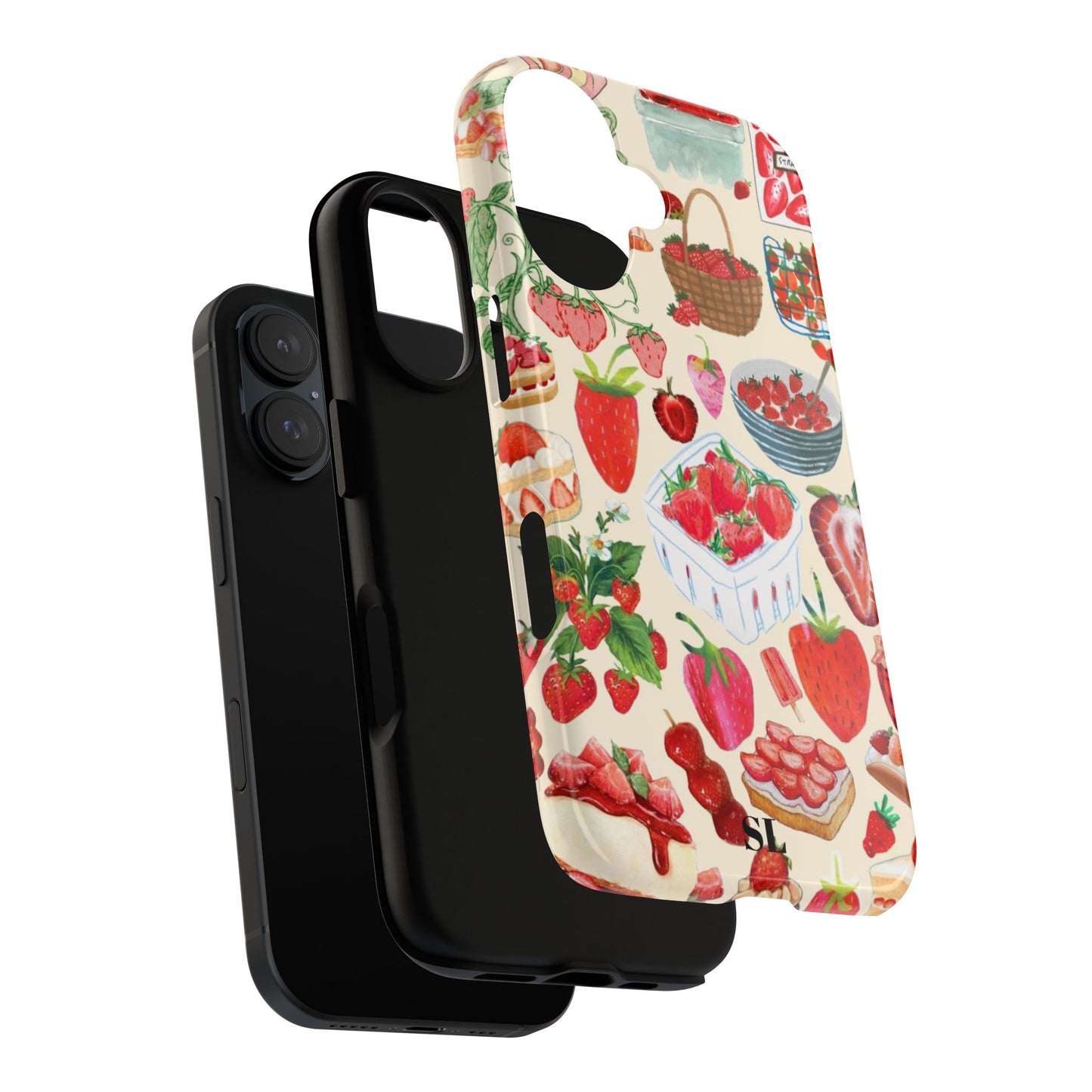 Strawberry Collage iPhone Case