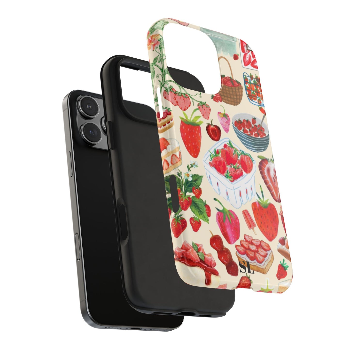 Strawberry Collage iPhone Case