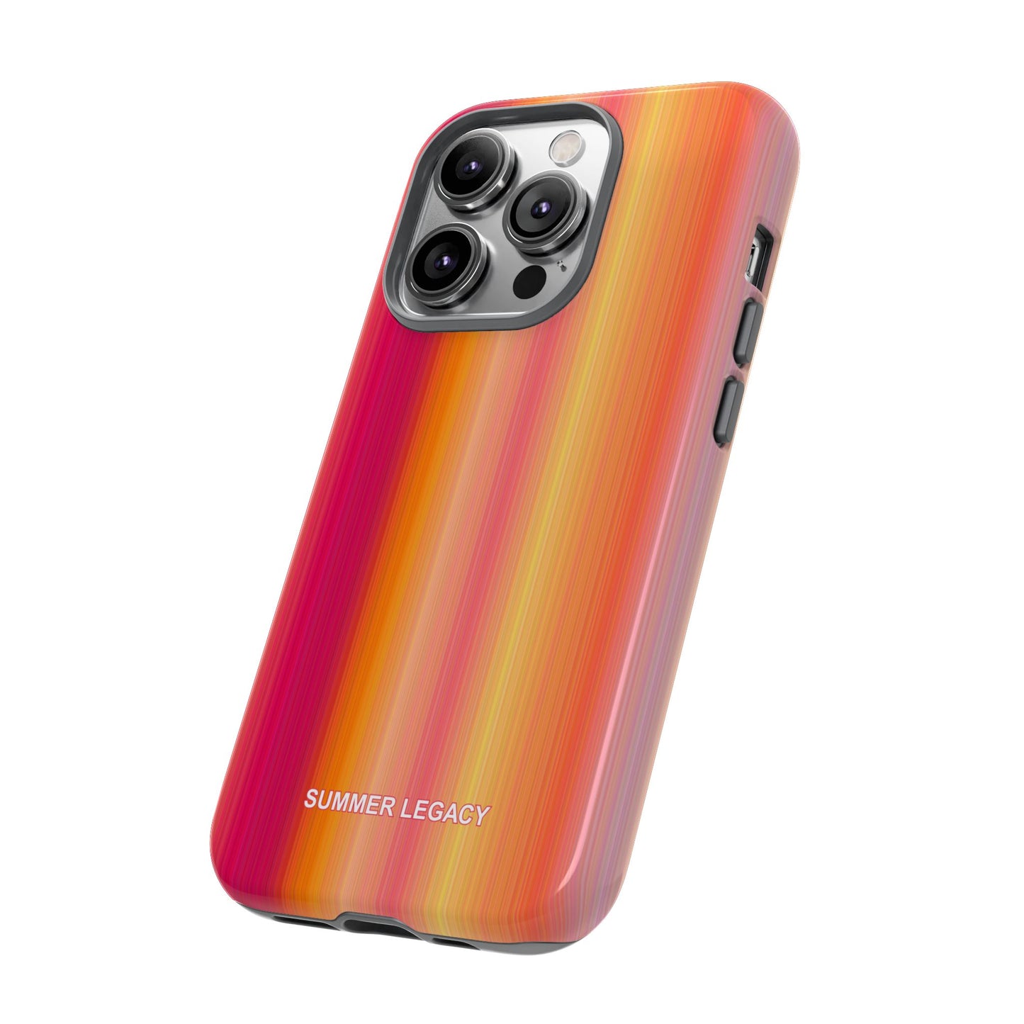 Amber Glow Ombre Stripe iPhone Case