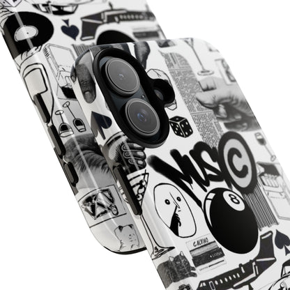 Black and White iPhone Case