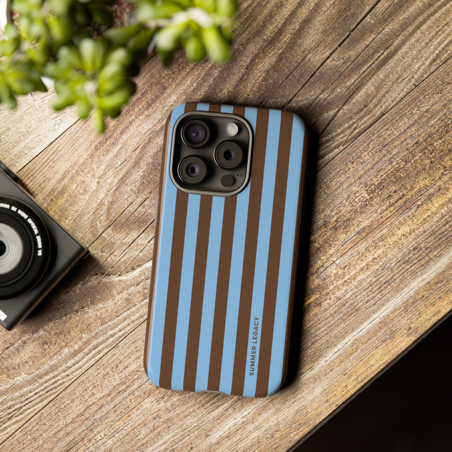 Mocha Stripe iPhone Case