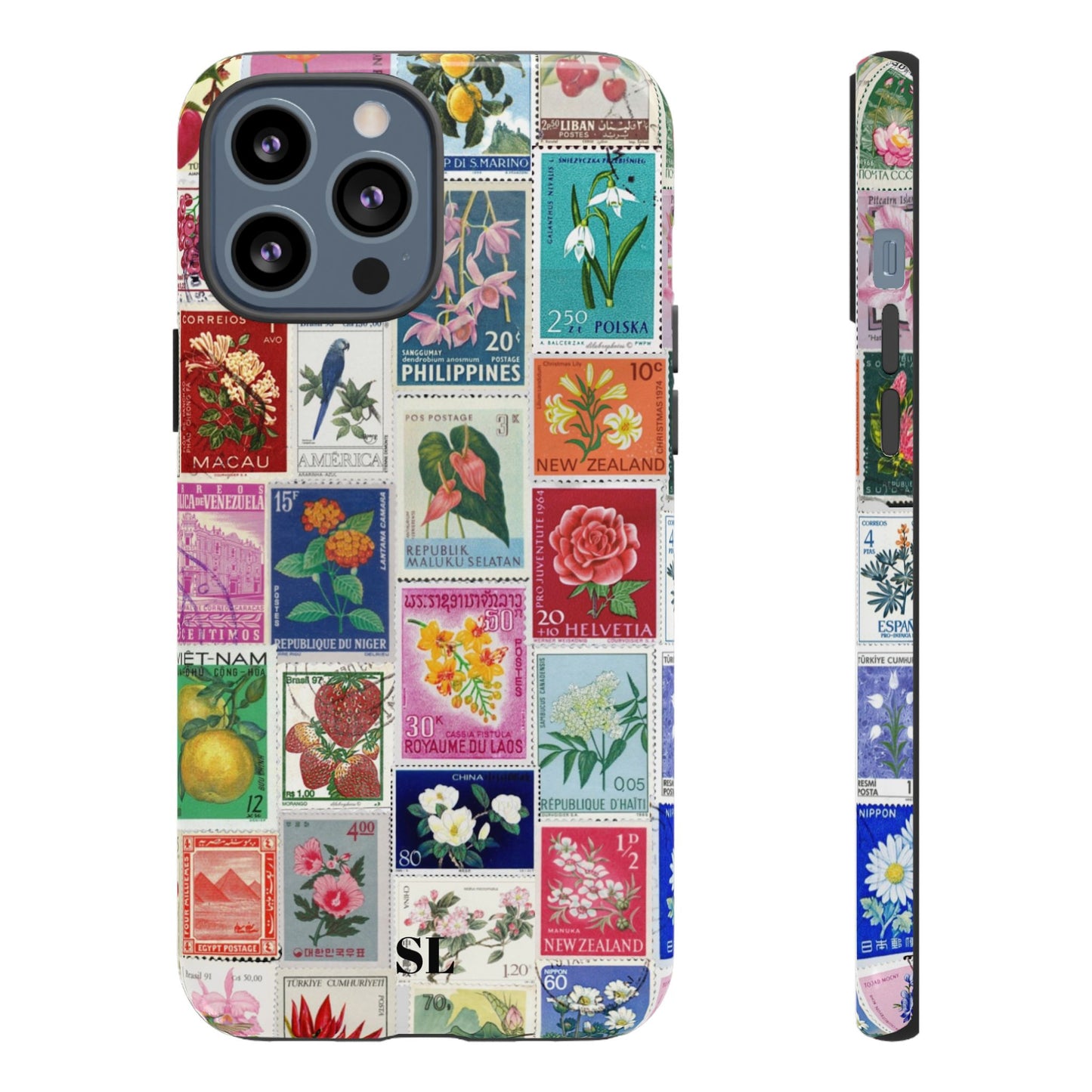 Postcard Stamps iPhone Case