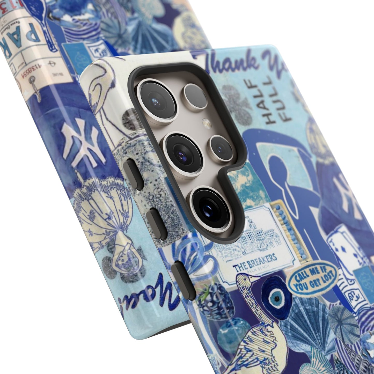 Blue Collage Samsung Case