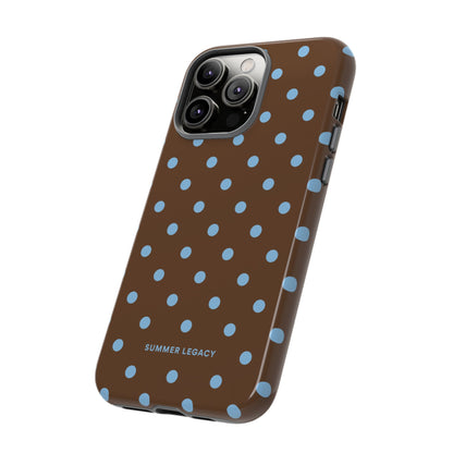 Mocha Polka Dot iPhone Case