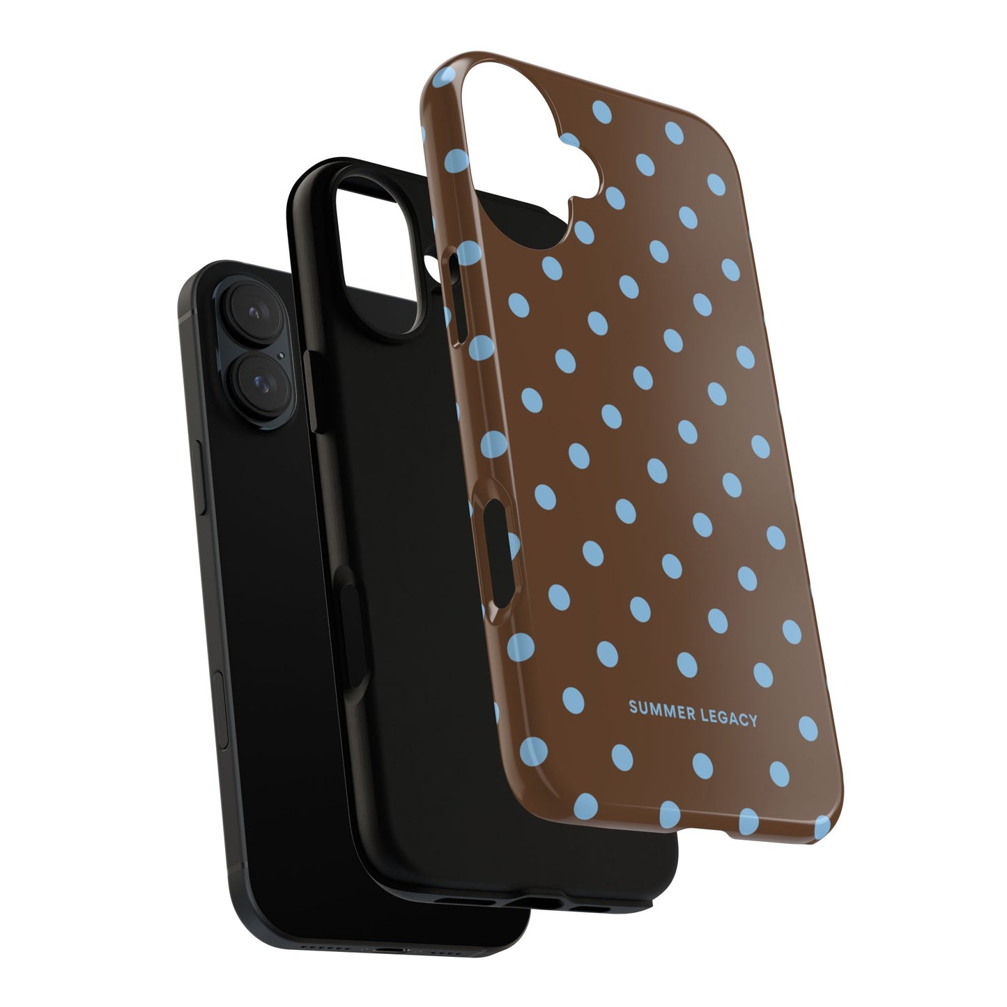 Mocha Polka Dot iPhone Case