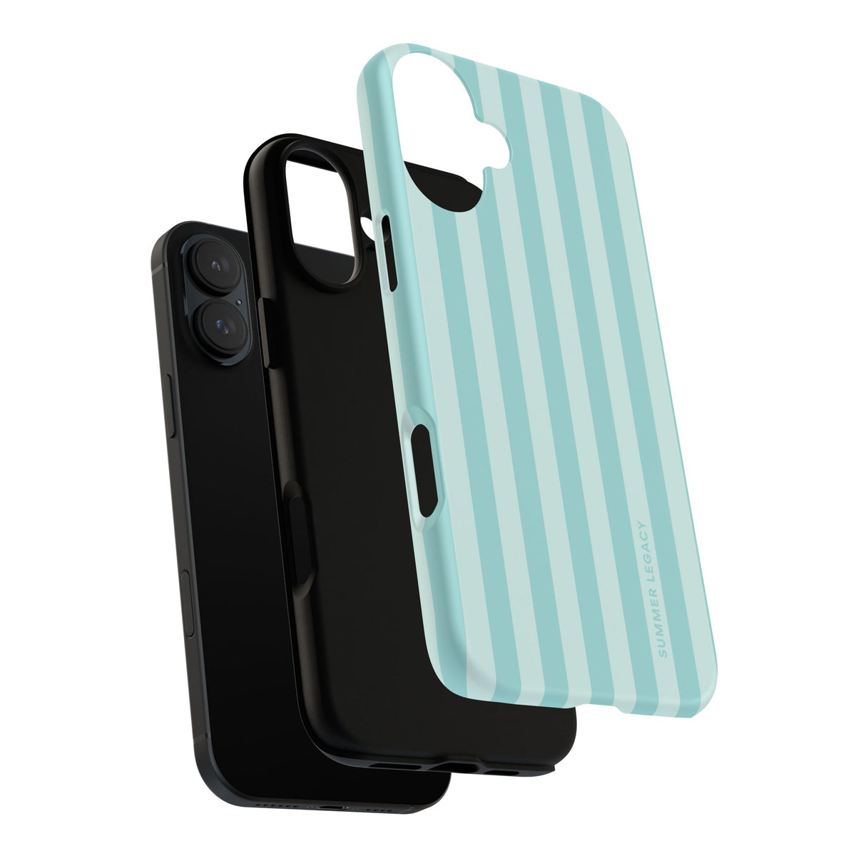 Teal Stripe iPhone Case