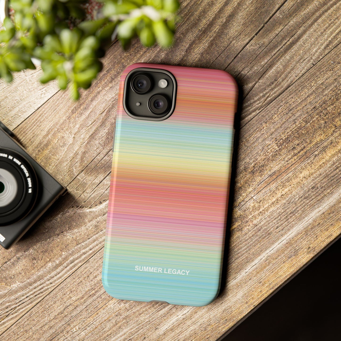Sunrise Ombre Stripe iPhone Case