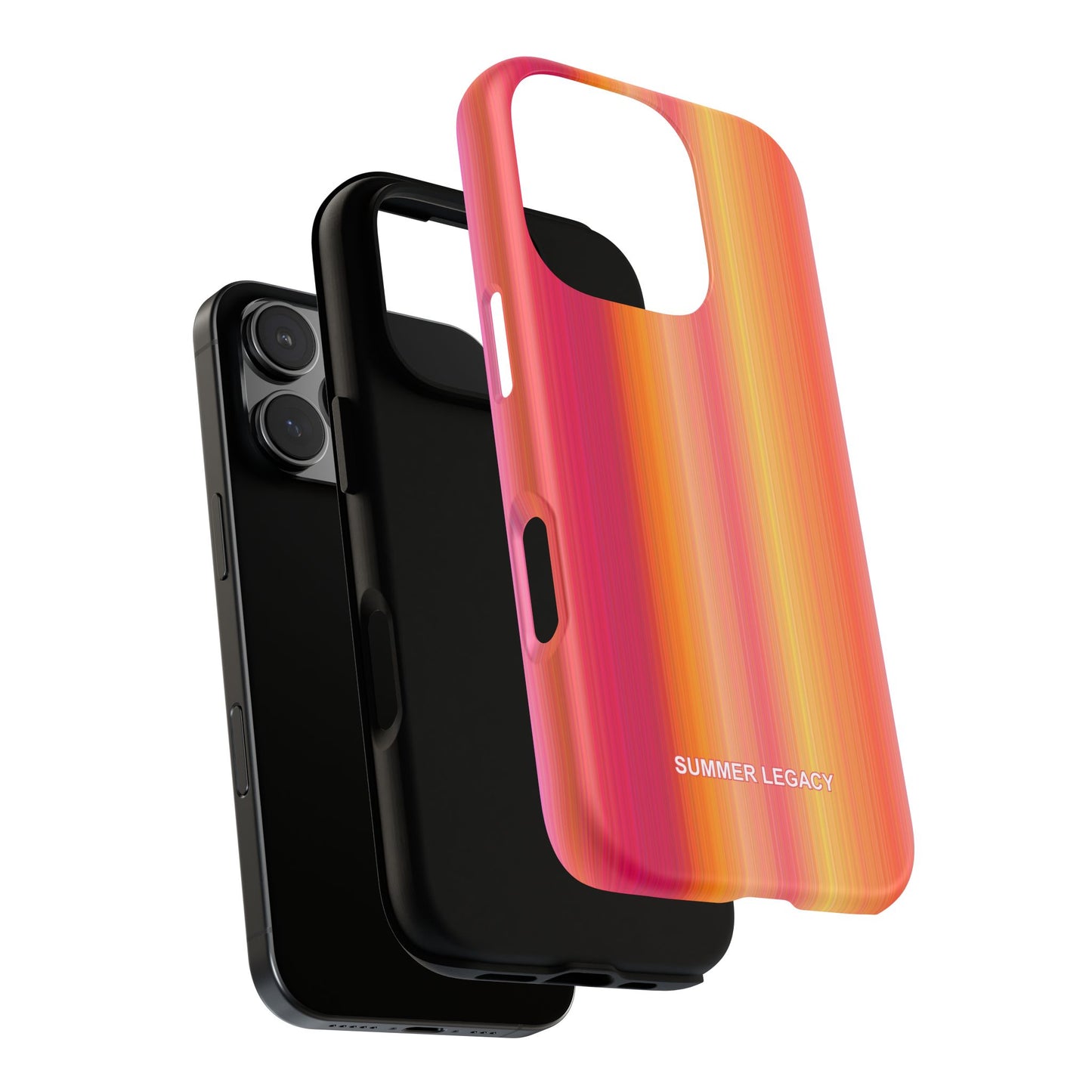 Amber Glow Ombre Stripe iPhone Case