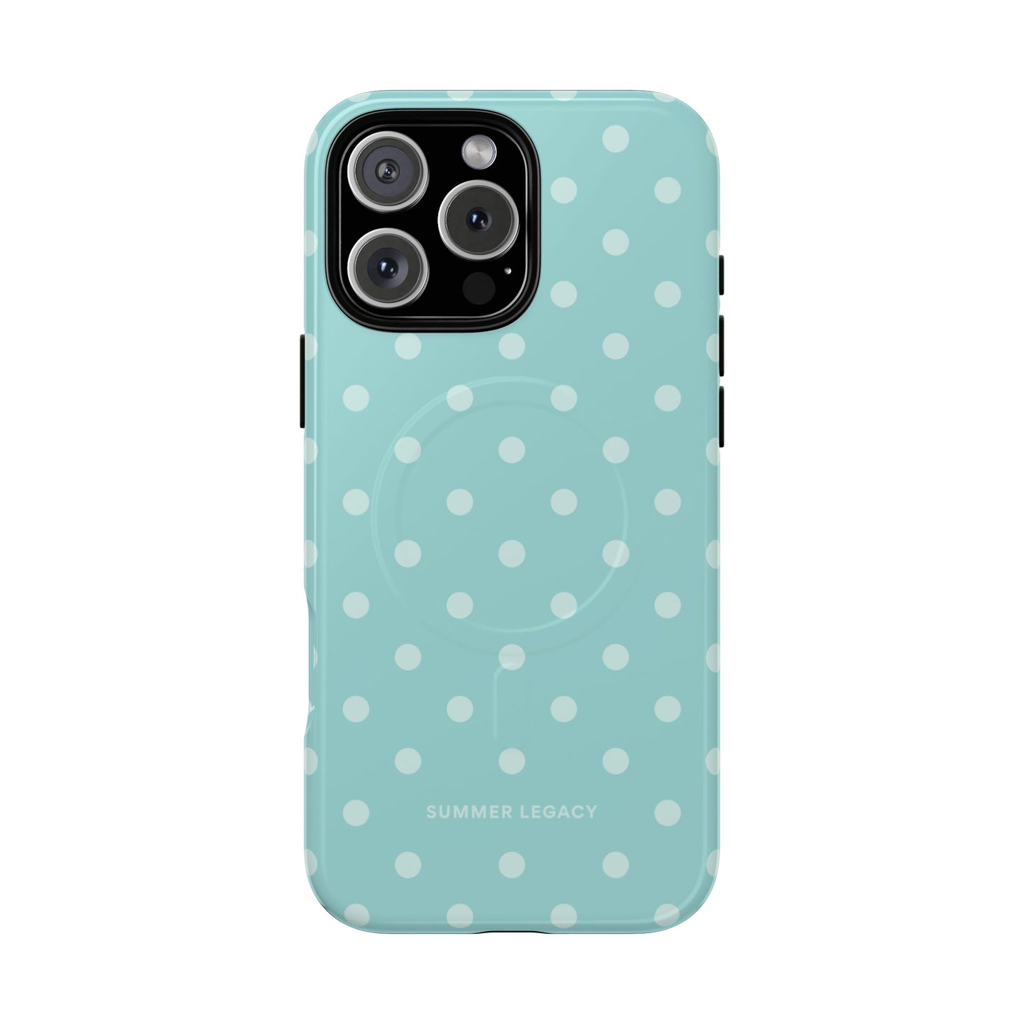 Teal Polka Dot MagSafe Case