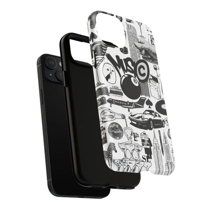 Black and White MagSafe Case