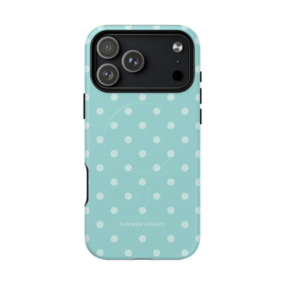 Teal Polka Dot MagSafe Case