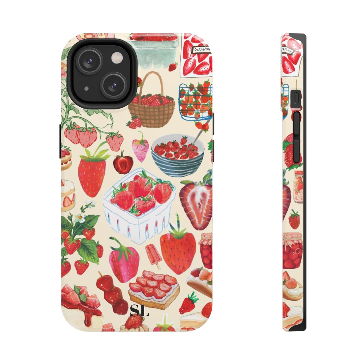 Strawberry Collage iPhone Case