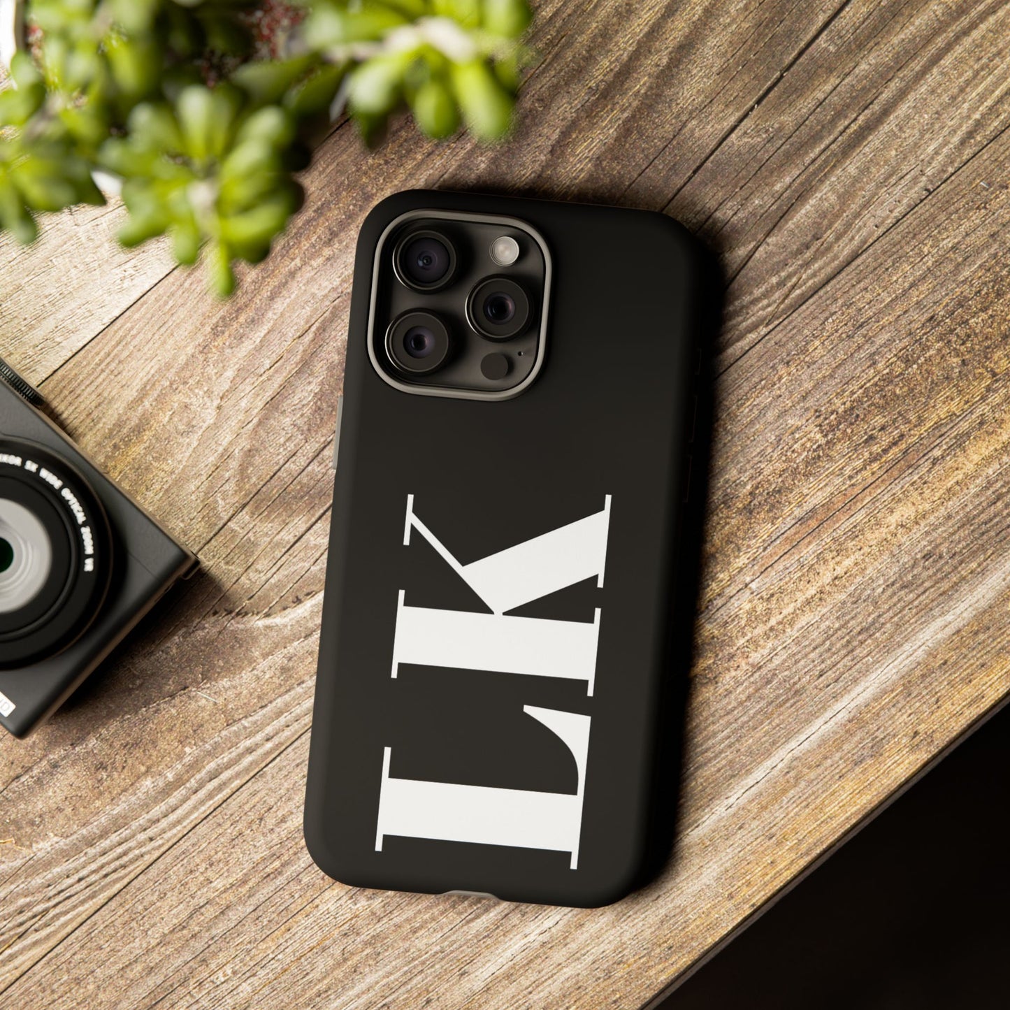 Ebony Custom Initial iPhone Case