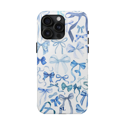 Blue Bows iPhone Case