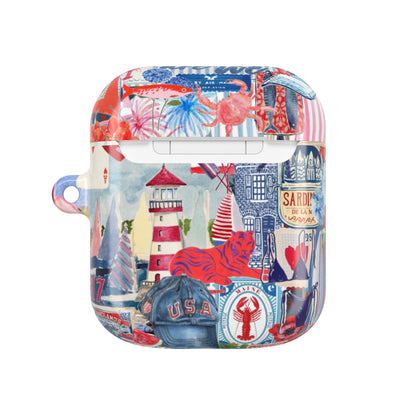 Red, White & Blue AirPod Case