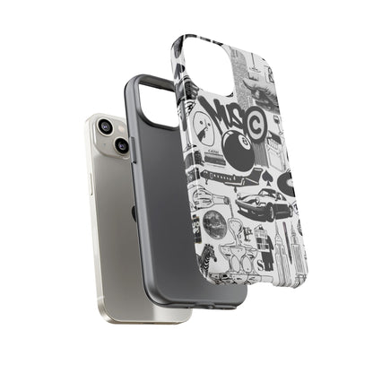 Black and White iPhone Case