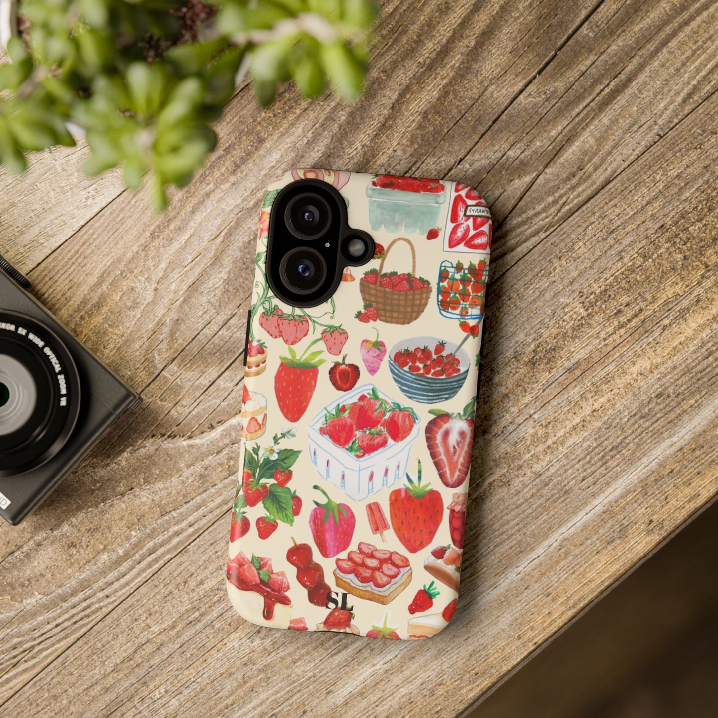 Strawberry Collage iPhone Case