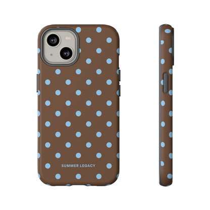 Mocha Polka Dot iPhone Case