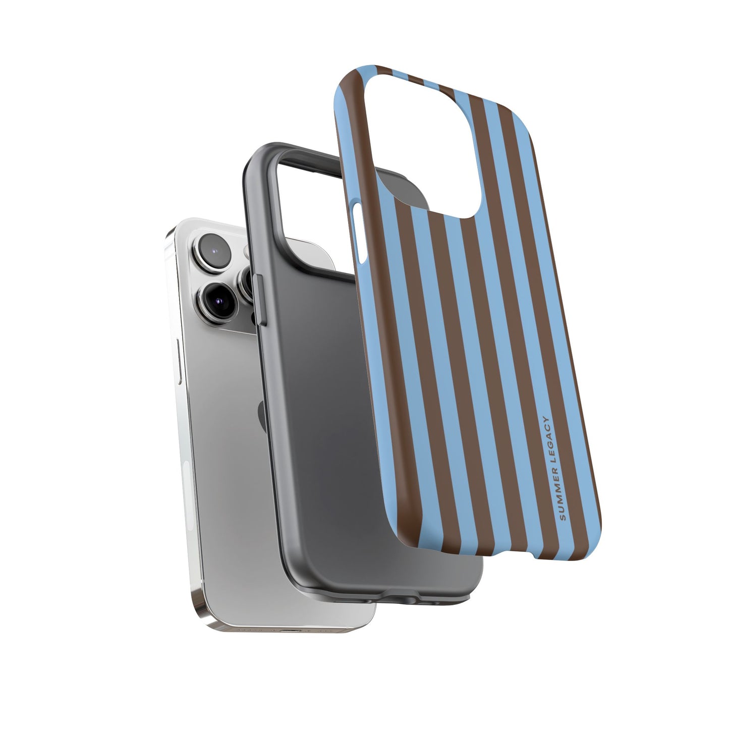 Mocha Stripe iPhone Case