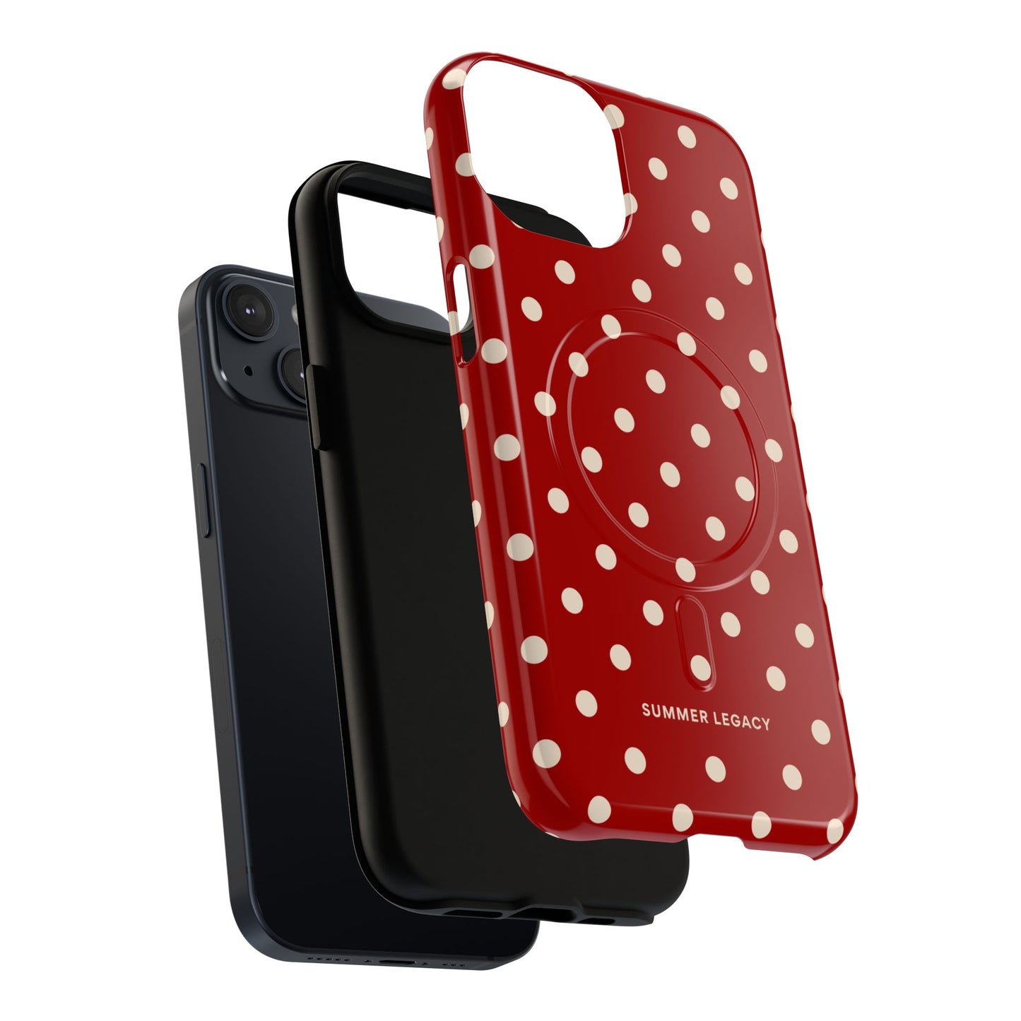 Crimson Polka Dot MagSafe Case