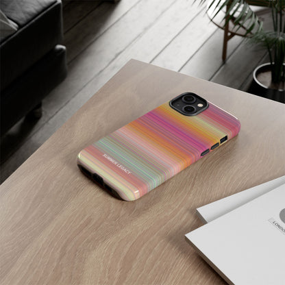 Champagne Ombre Stripe iPhone Case