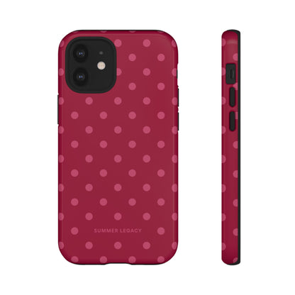 Berry Polka Dot iPhone Case