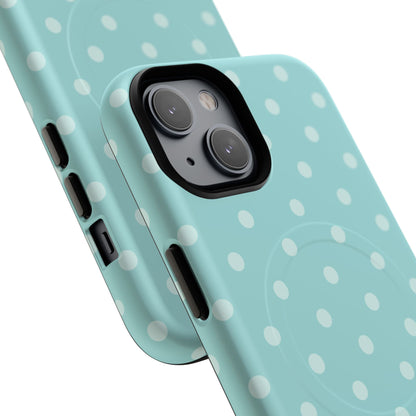 Teal Polka Dot MagSafe Case