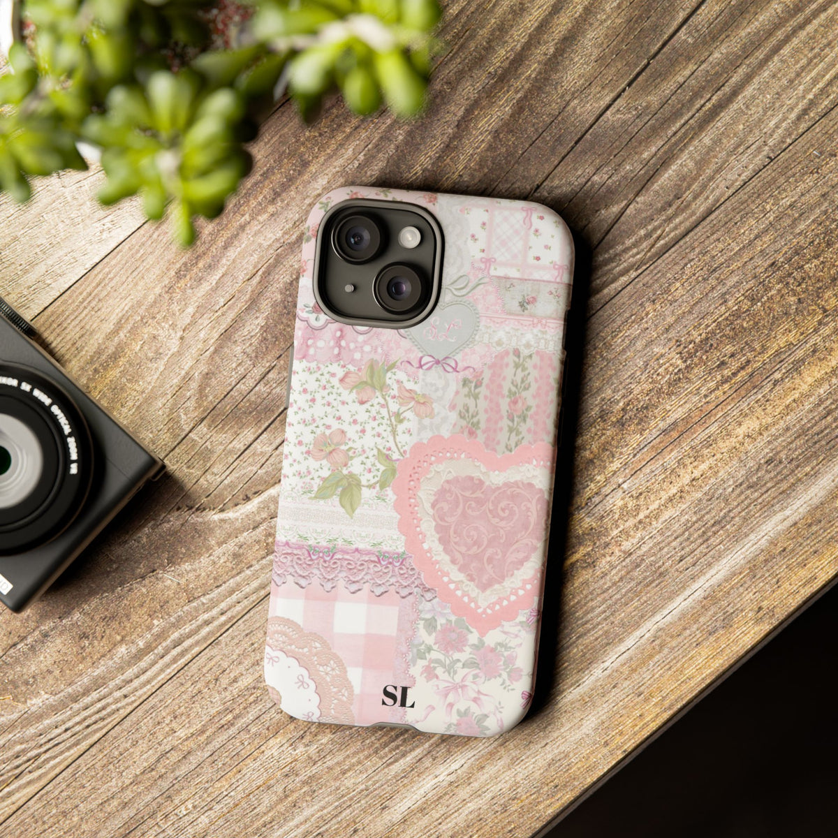 Blushing Floral Patchwork iPhone Case