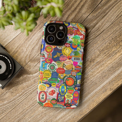 Fruit Stickers iPhone Case