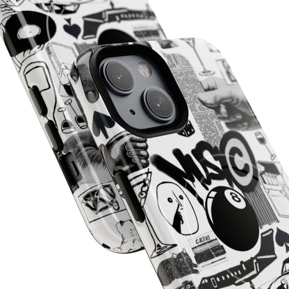 Black and White MagSafe Case