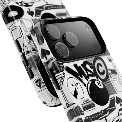 Black and White MagSafe Case