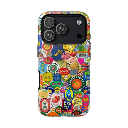 Fruit Stickers iPhone Case