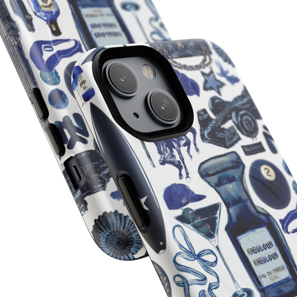 Navy Blue Collage MagSafe Case