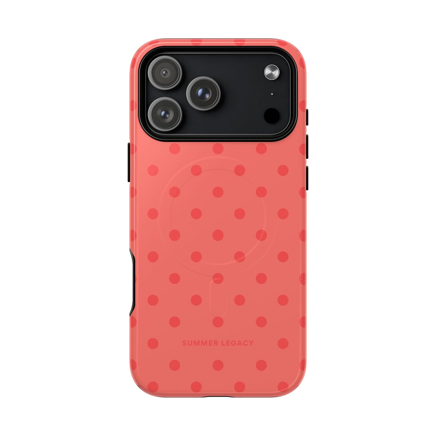 Coral Polka Dot MagSafe Case