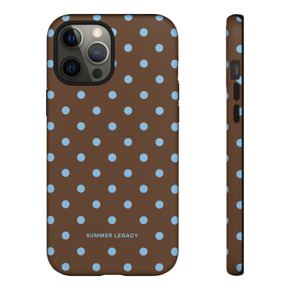 Mocha Polka Dot iPhone Case