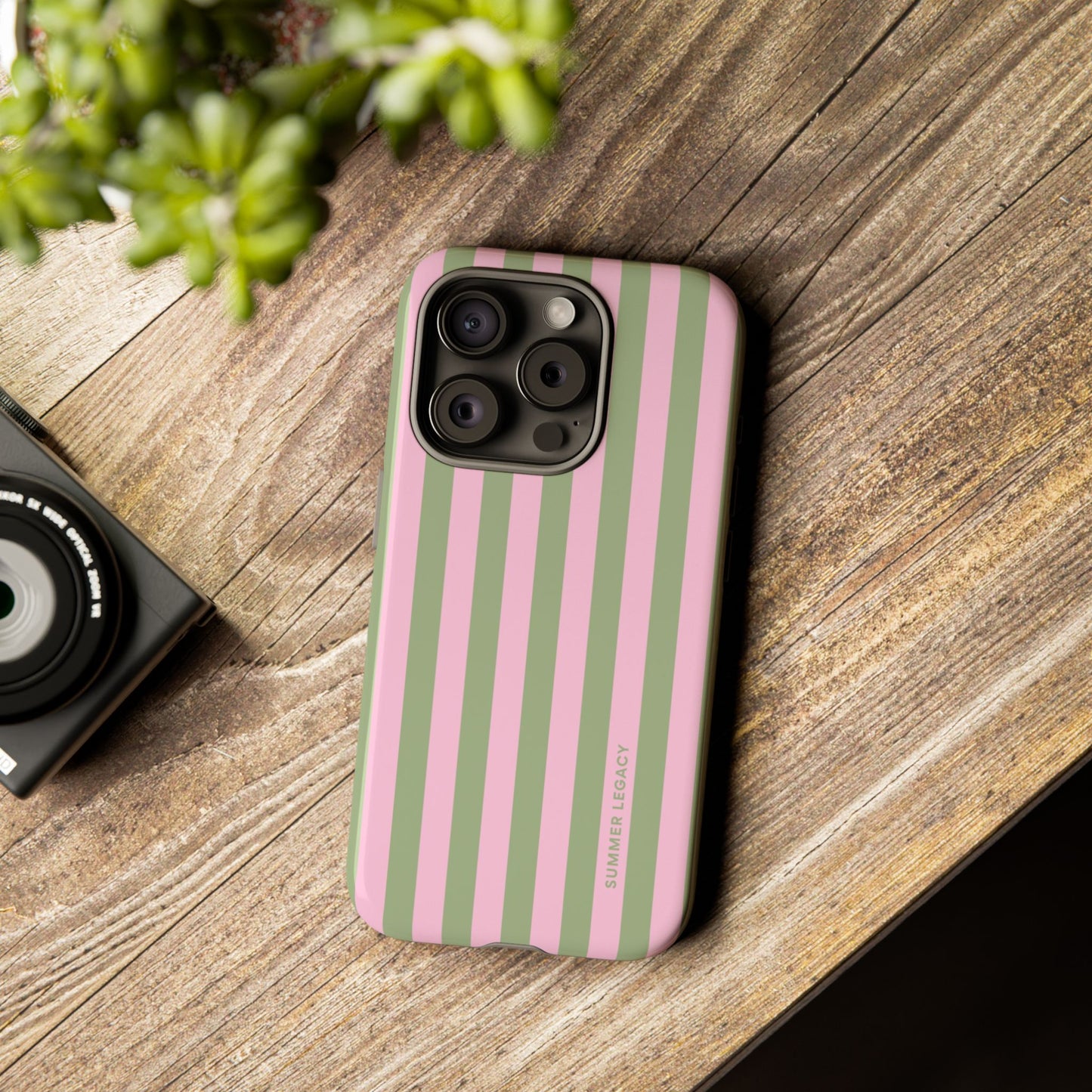 Guava Stripe iPhone Case