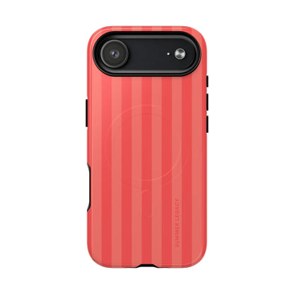 Coral Stripe MagSafe Case