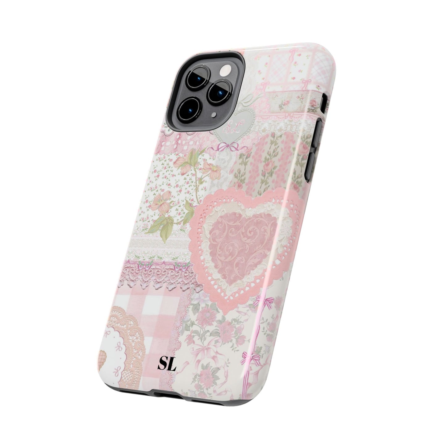 Blushing Floral Patchwork iPhone Case