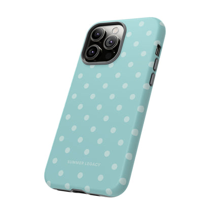 Teal Polka Dot iPhone Case