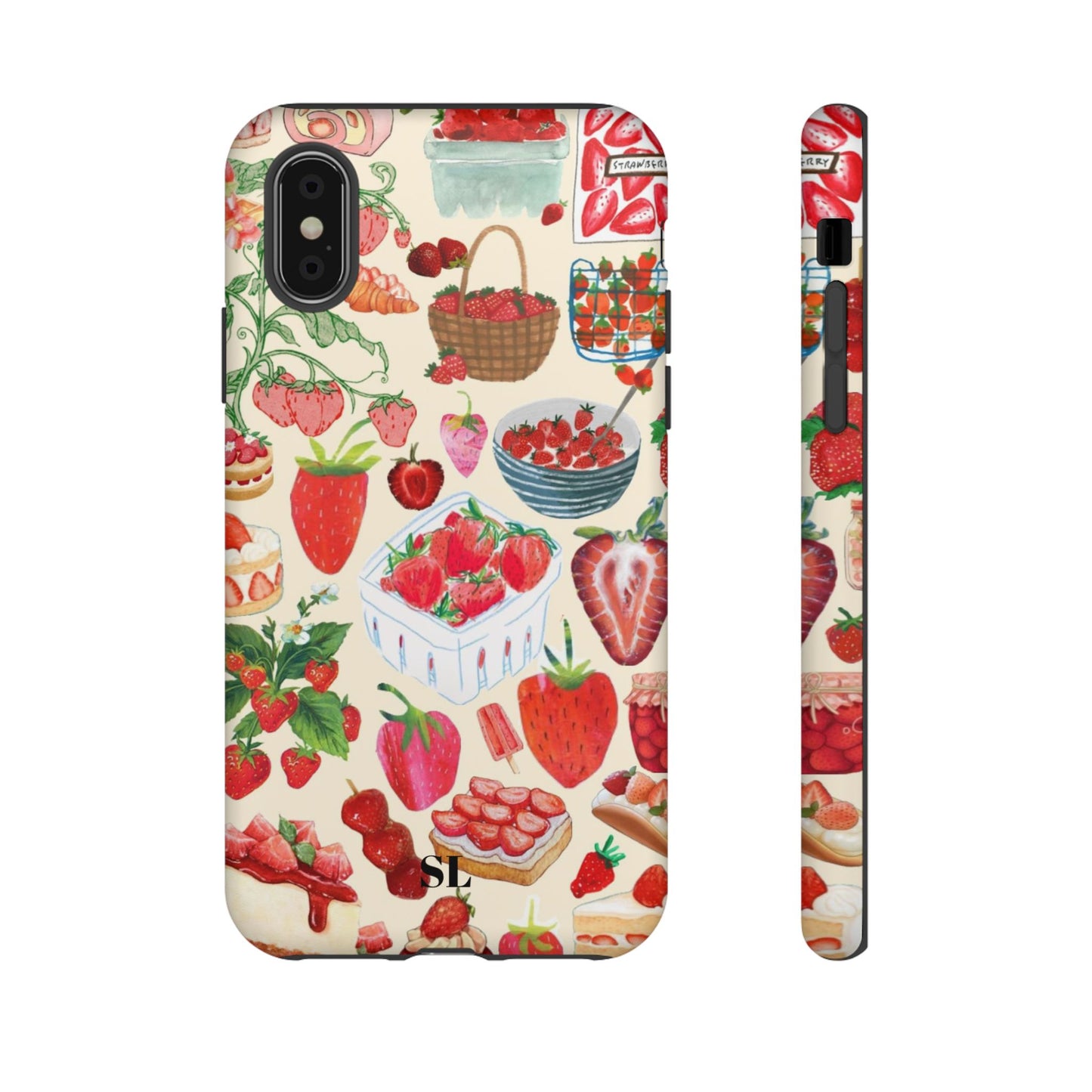Strawberry Collage iPhone Case