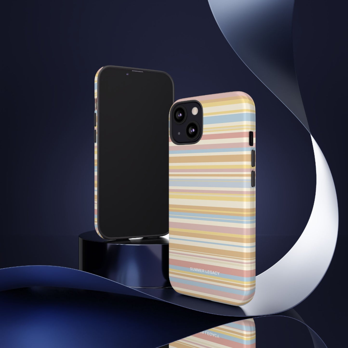Lychee Multi-stripe iPhone Case