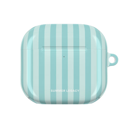 Teal Stripe AirPod Case