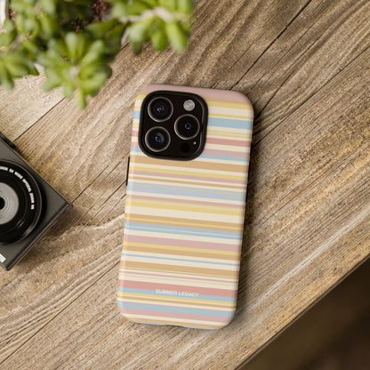Lychee Multi-stripe iPhone Case