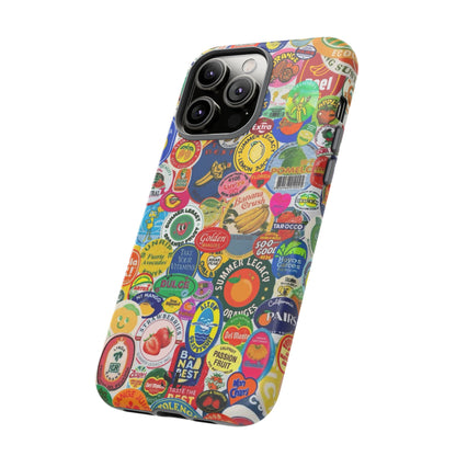 Fruit Stickers iPhone Case
