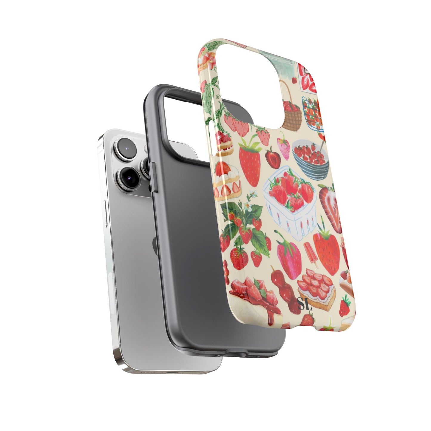Strawberry Collage iPhone Case
