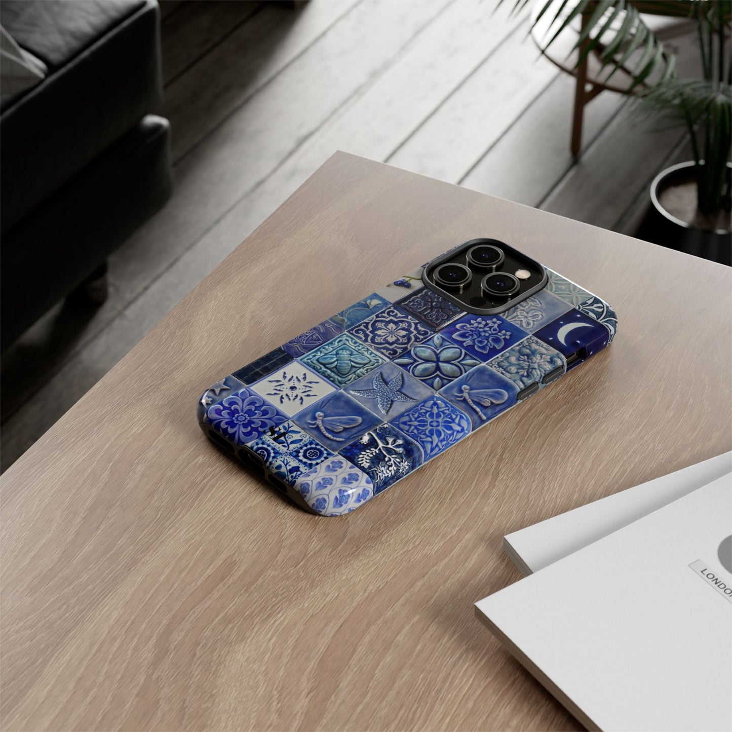Midnight Mosaic Tiles iPhone Case