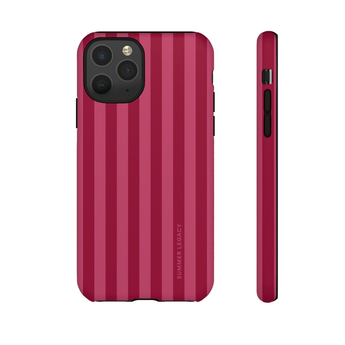 Berry Stripe iPhone Case