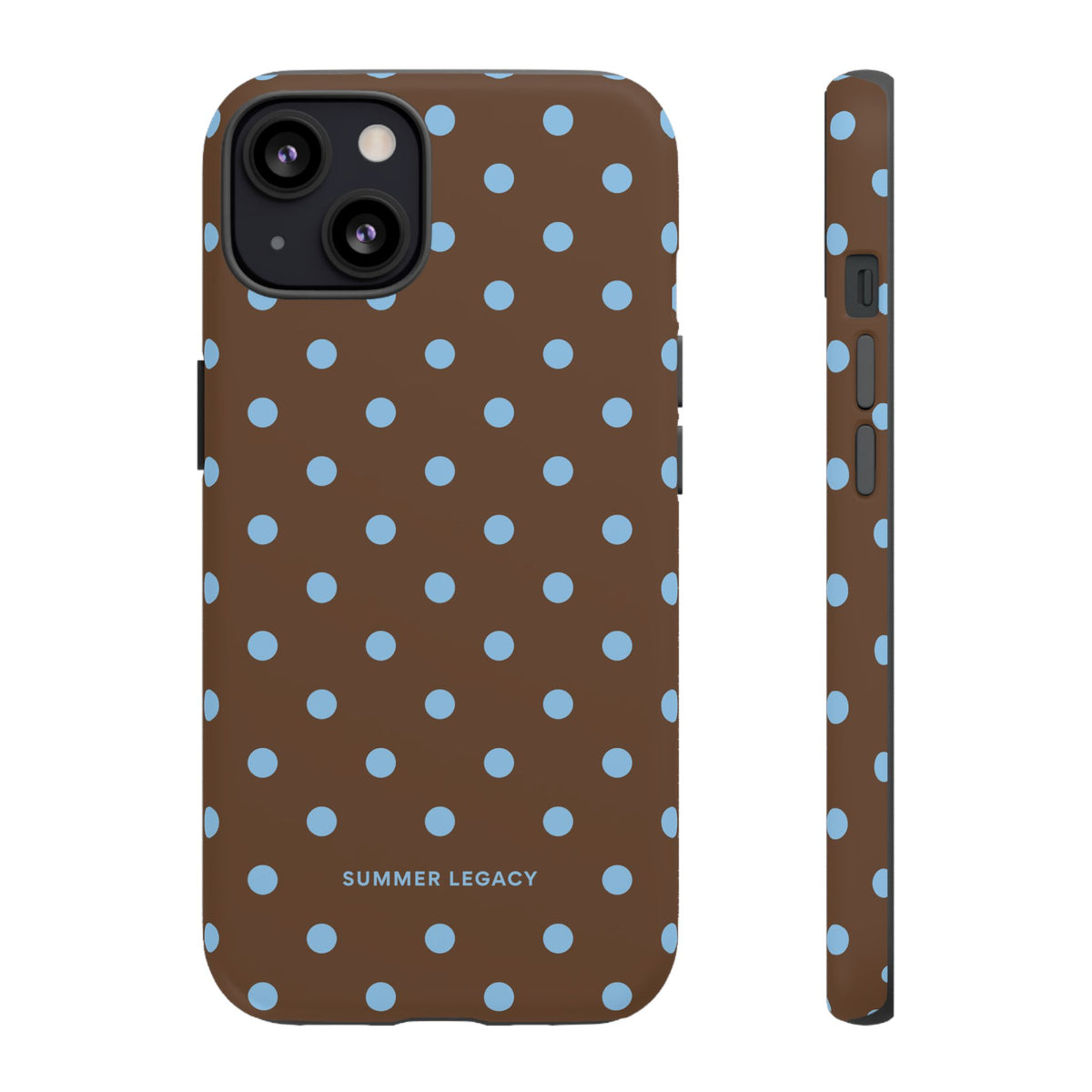 Mocha Polka Dot iPhone Case